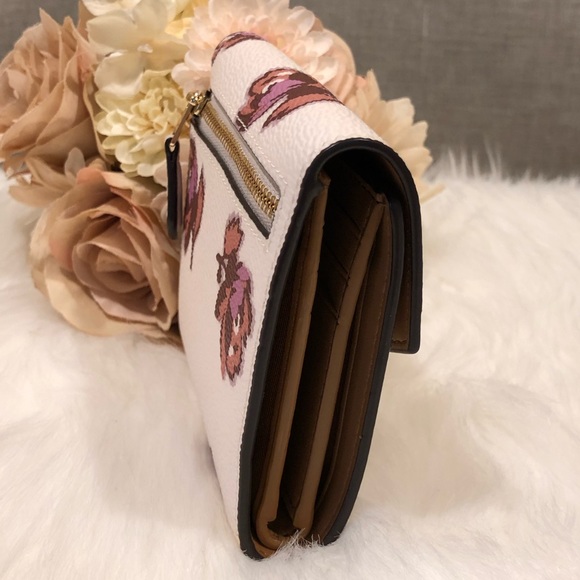 NWT COACH SMALL WALLET WITH FLORAL PRINT - Picture 5 of 8